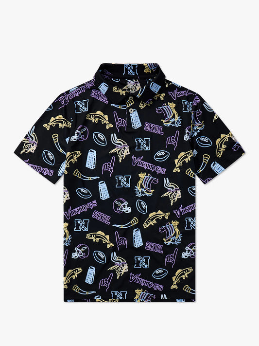 The Neon Vikings (NFL Boys Performance Polo)