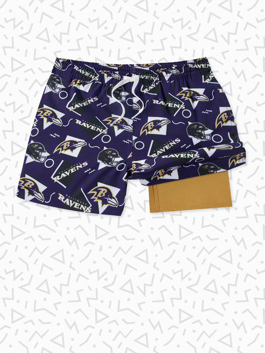 The Ravens Game Day Fit (Boys Classic Lined Trunk)