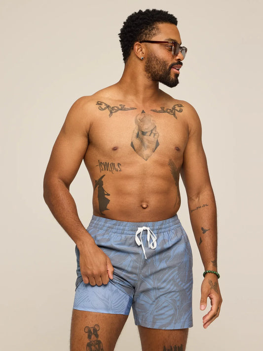 The Indigo Crazies 5.5" (Classic Lined Swim Trunk)