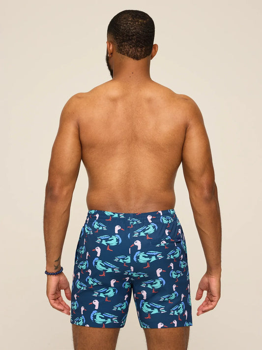 The Mallards are The Moments 5.5" (Classic Lined Swim Trunk)- Green
