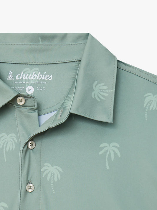 The Midnight Palm (Performance Polo)- Olive