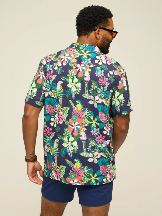 The Canopy (Rayon Sunday Shirt)- Navy