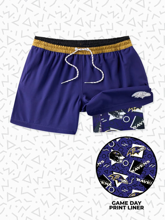 The Secret Ravens 5.5" (Classic Lined Swim Trunks)