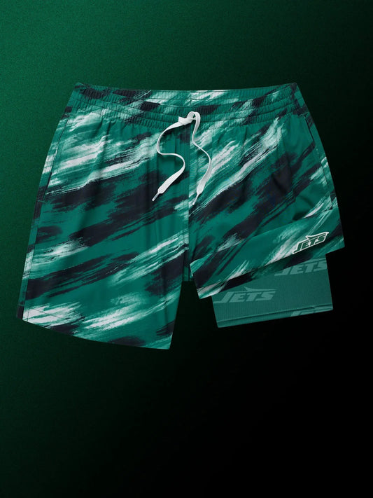 The Color Blitz Jets 5.5" (Classic Lined Swim Trunk)