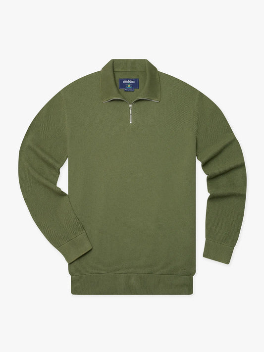 The Olive You Man (Quarter Zip Sweater)