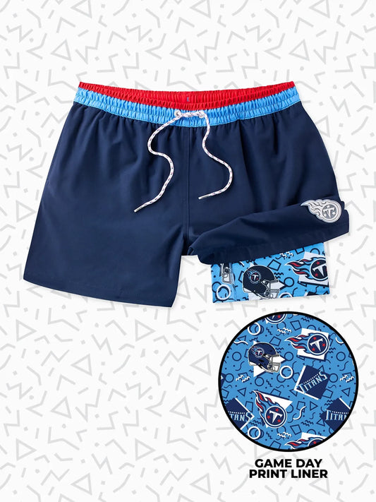 The Secret Titans 5.5" (Classic Lined Swim Trunks)
