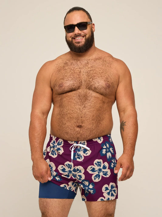The Berry Botanica 4" (Classic Lined Swim Trunk)