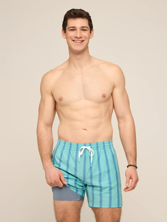 The Everpine Stripes 5.5" (Classic Lined Swim Trunk)