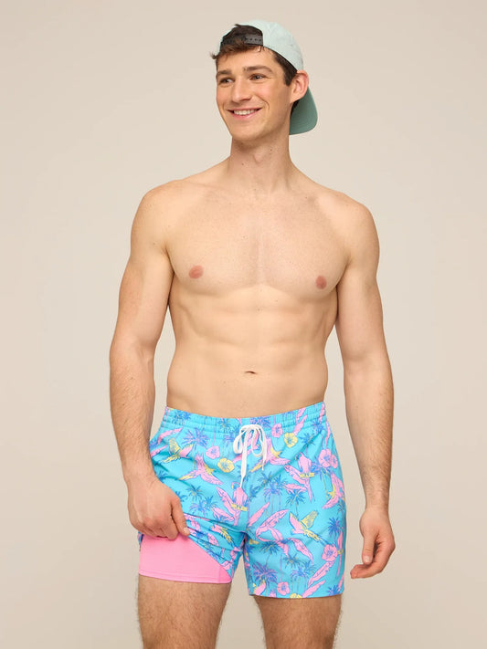 The Flock Parties 5.5" (Classic Lined Swim Trunk)